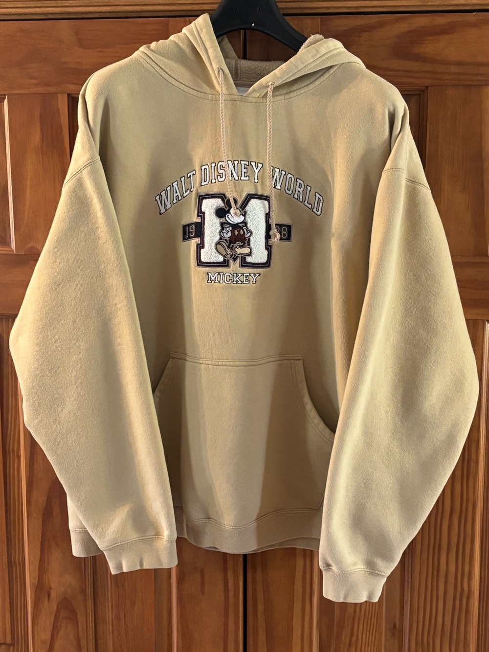 Disney Adult Mickey Hooded Pullover - Beige